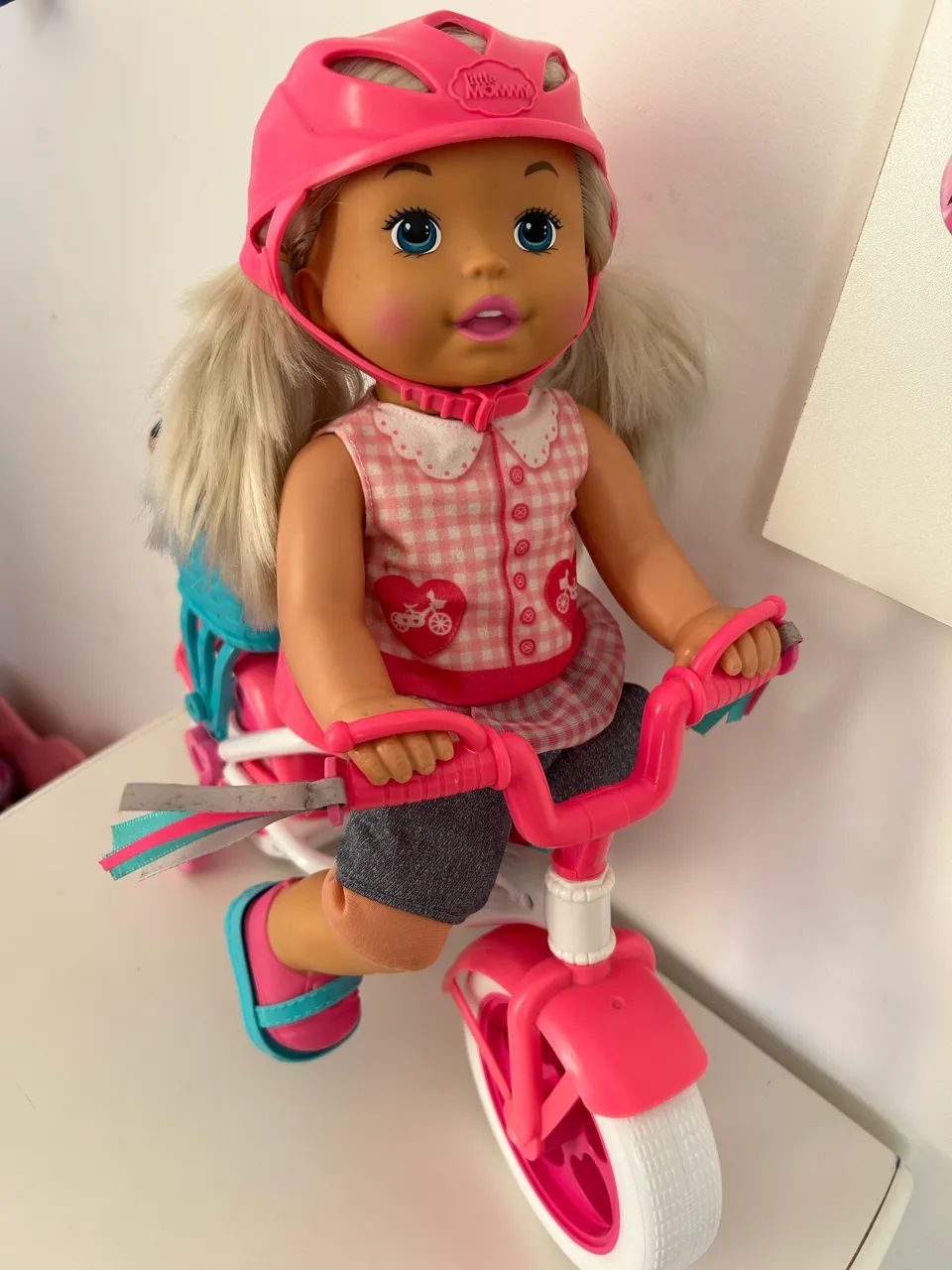 Boneca little momy bicicleta  - Foto 2