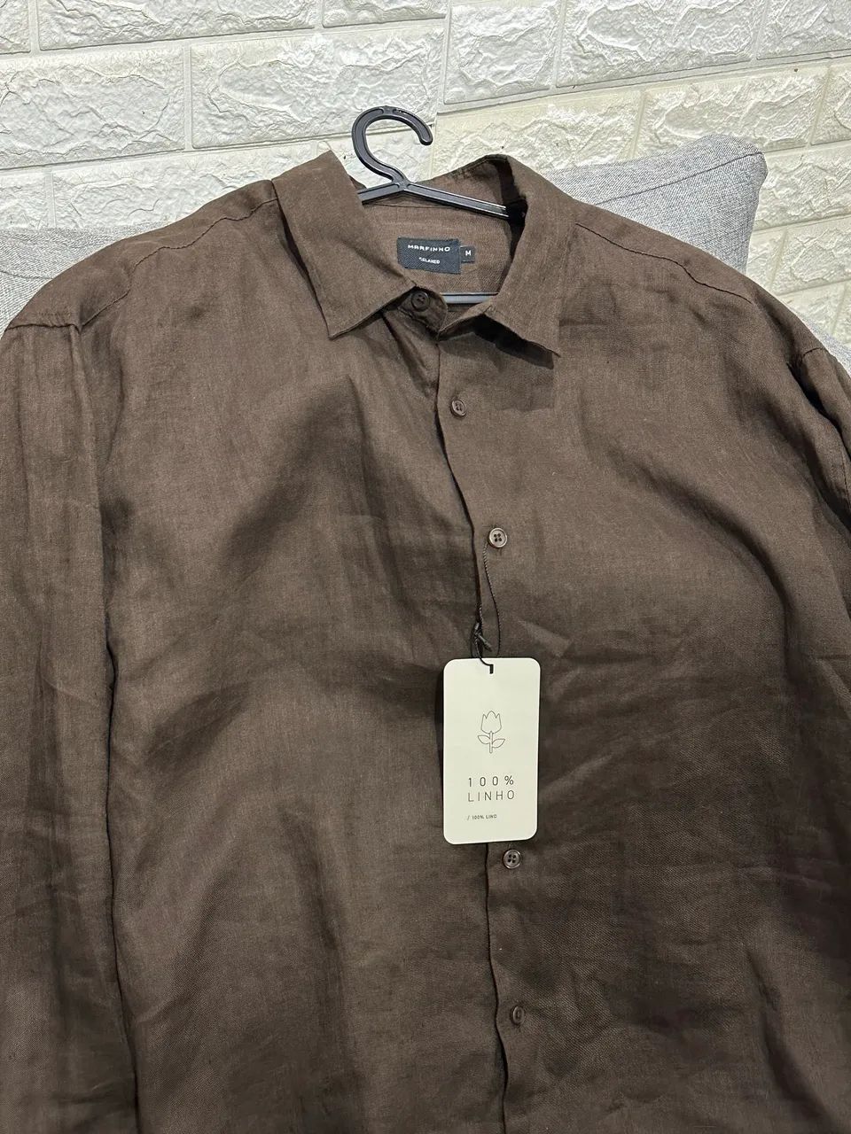 Camisa em cambraia linho puro  - Foto 2
