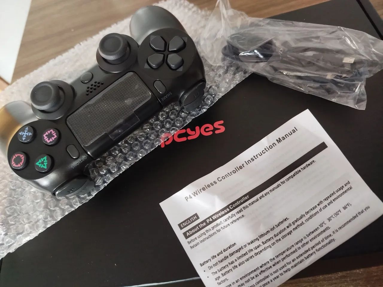 Controle Sem Fio Bluetooth para PS4 | Compatível com PC, Celular e Smart TV | Dual Shock - Foto 5
