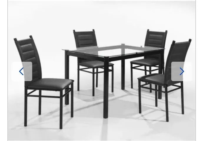 Mesa De Jantar Retangular 120x80 Tampo De Vidro - Foto 3