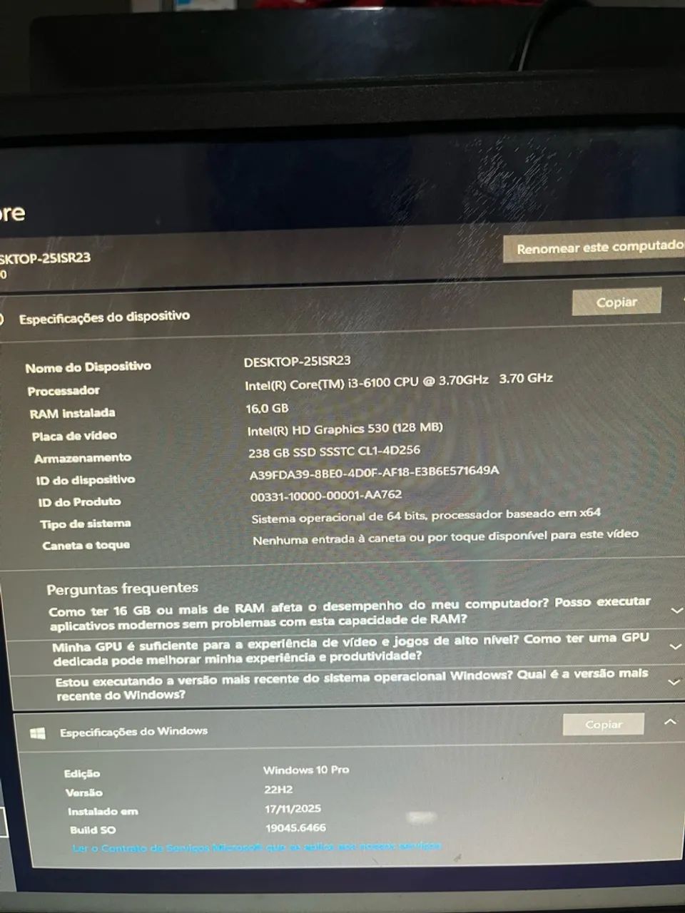 pc de entrada