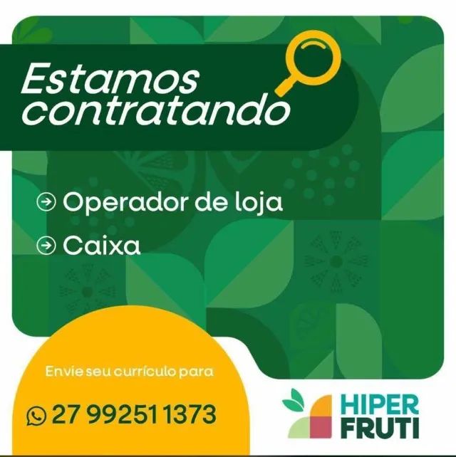 Contrata-se Operadora de Caixa & Repositor 