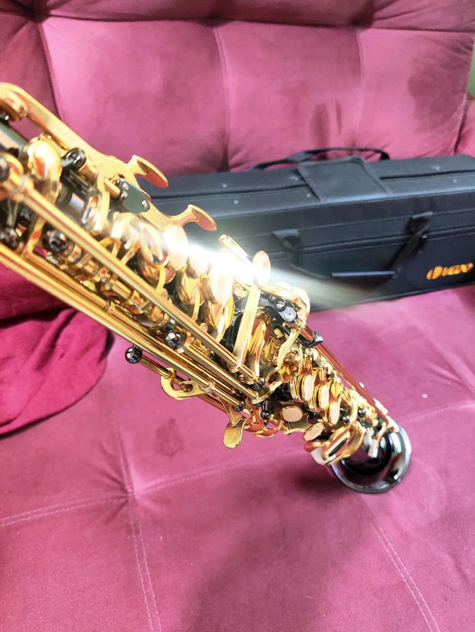 Sax Soprano Ônix Novo - Foto 2