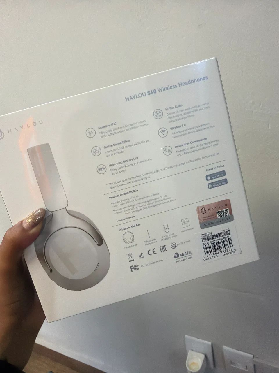Fone Bluetooth Haylou S40  - Foto 2