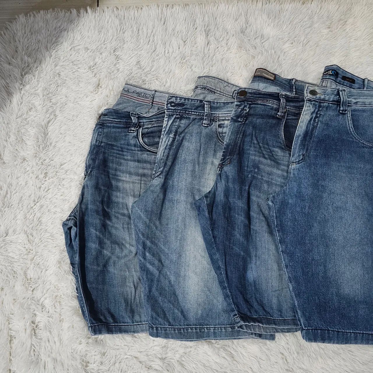 ?Kit 4 Bermudas Jeans Masculina Tamanho 46 - Foto 3