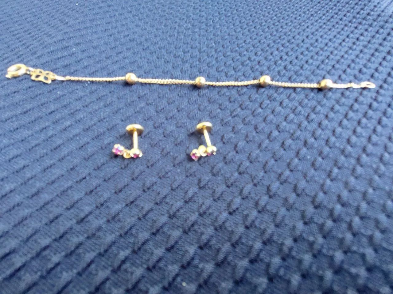 Pulseira mais Brinco Romanell infantil  - Foto 4