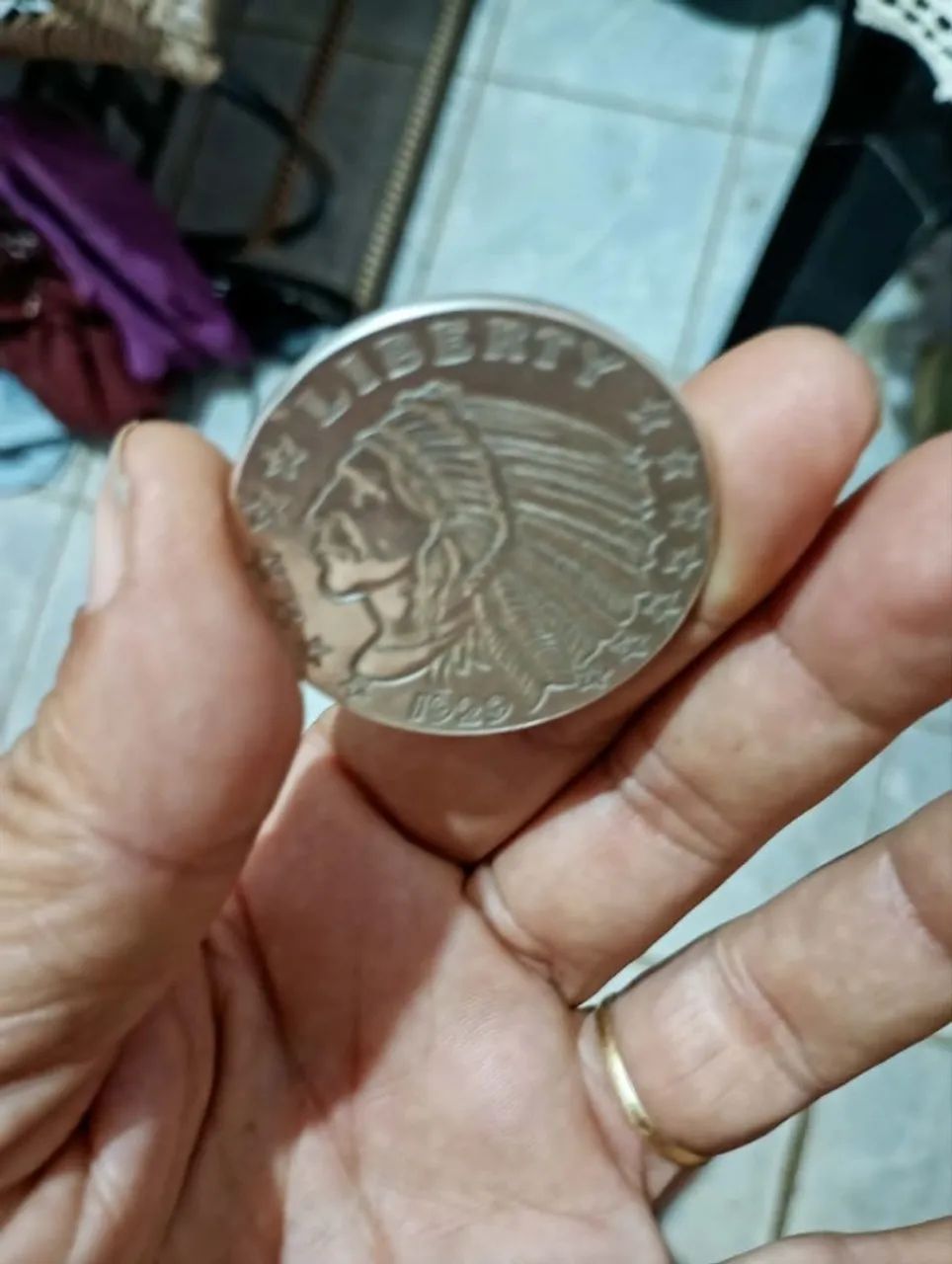 Moeda Dobrão de Prata (999) com 32g - Foto 3