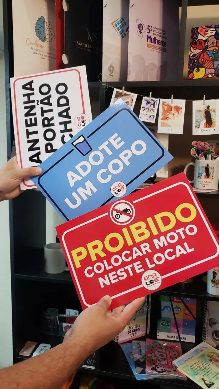 Placas de sinalização personalizada com logomarca - Foto 2