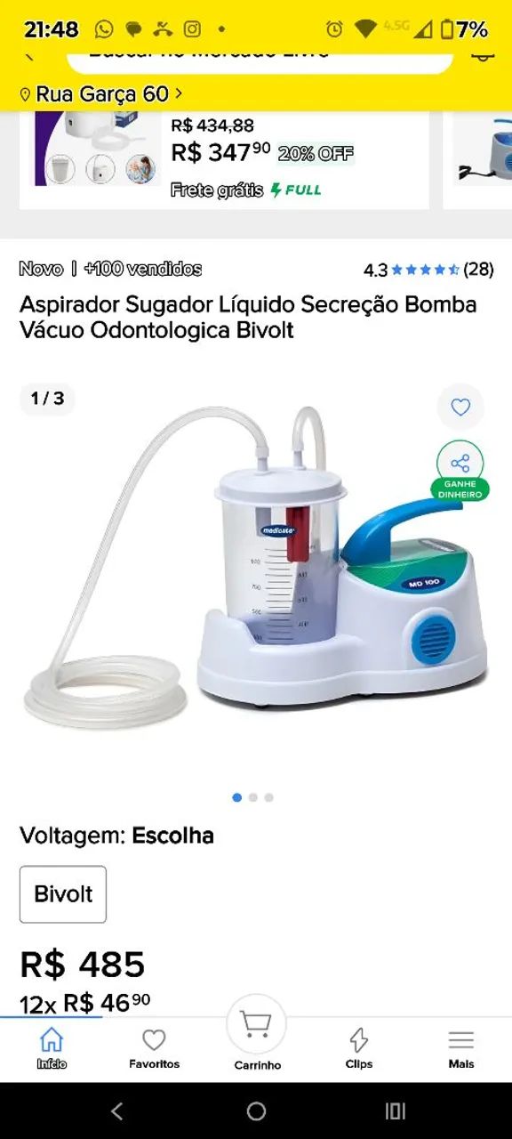 Sugador de sangue e saliva.  - Foto 2