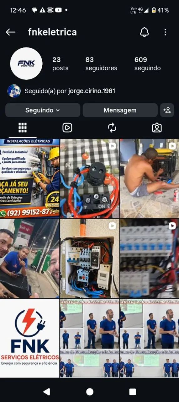 FNK serviços elétricos e reformas 