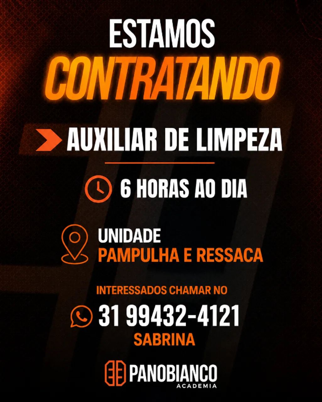 VAGA SERVIÇOS GERAIS