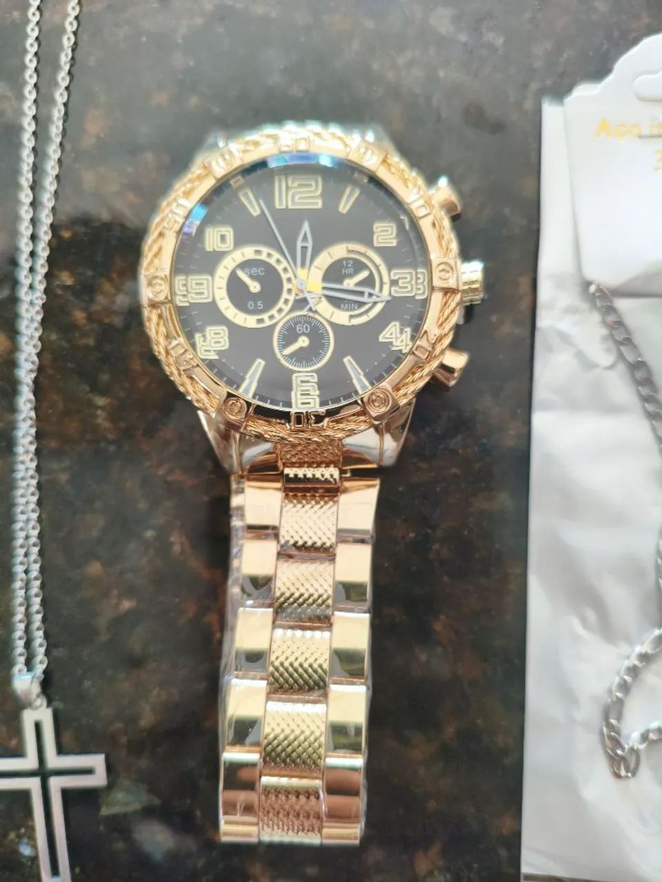Relógio pulseira cordão e brinquedos  - Foto 4
