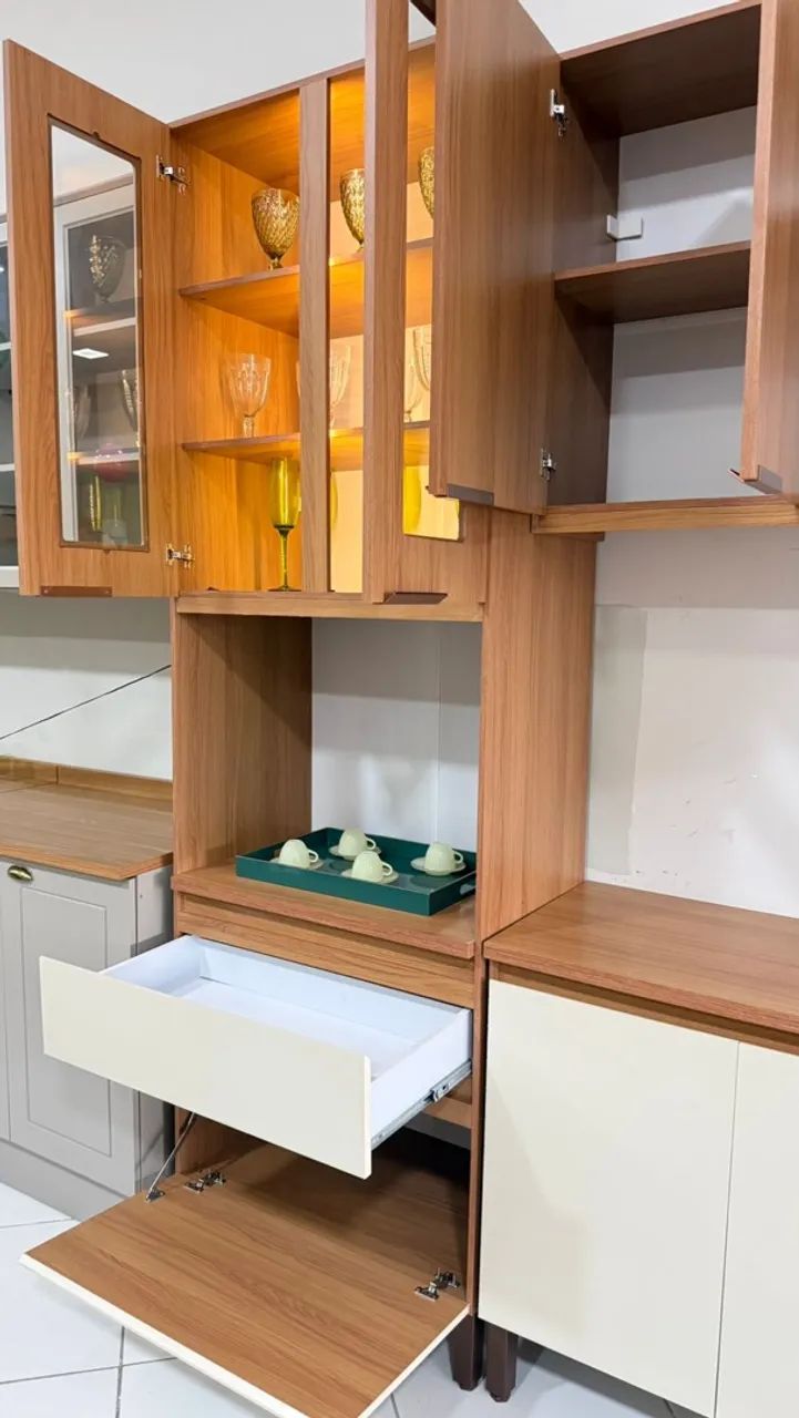 Cozinha Modulada Completa Leonor - 100% MDF, Design Moderno e Funcional - Foto 4