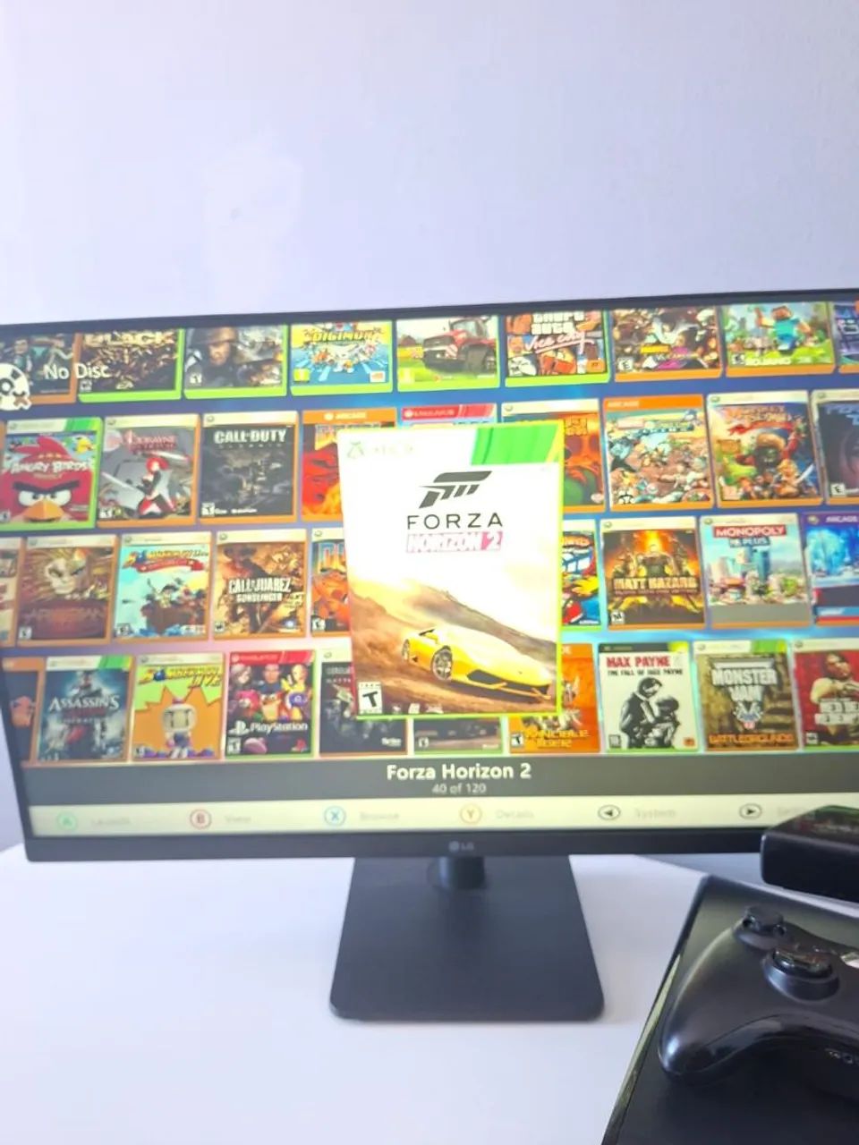 Xbox 360 completo 2 controles originais e Kinect +100 jogos - Foto 4