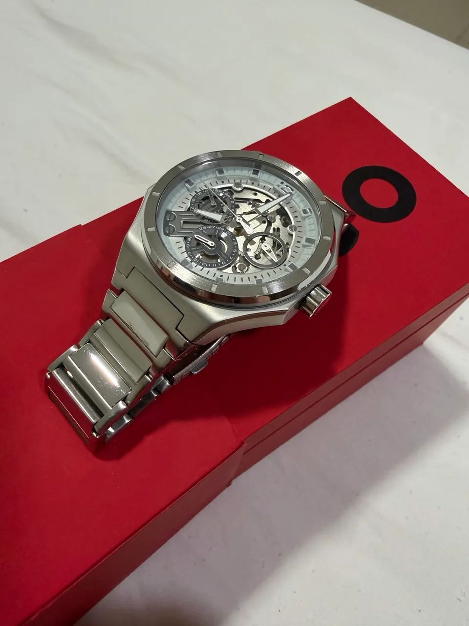 Relógio HUGO BOSS Skeleton 44mm - Foto 5