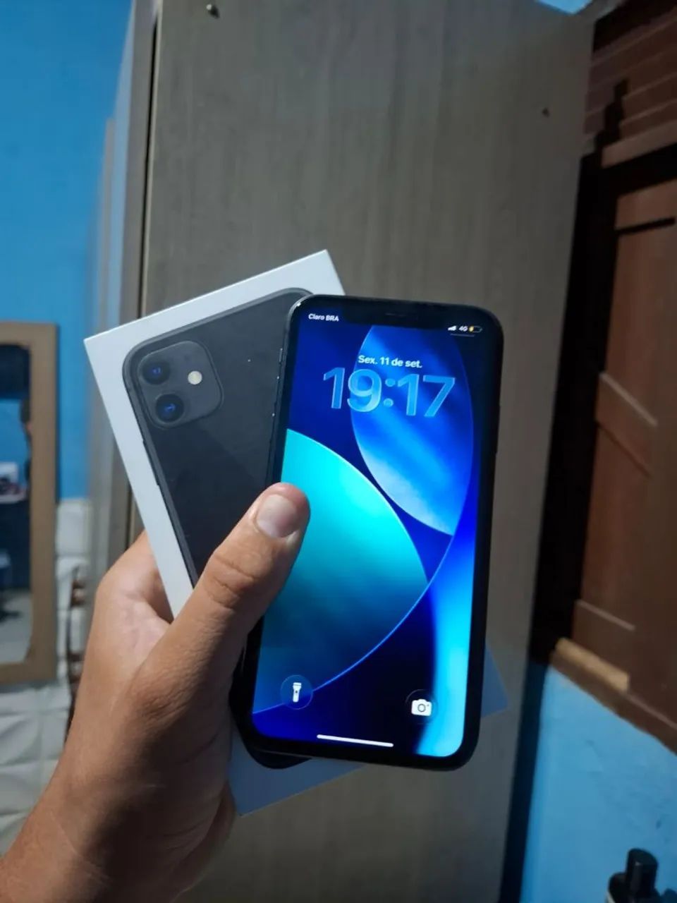 IPHONE 11 CINZA NA CAIXA 