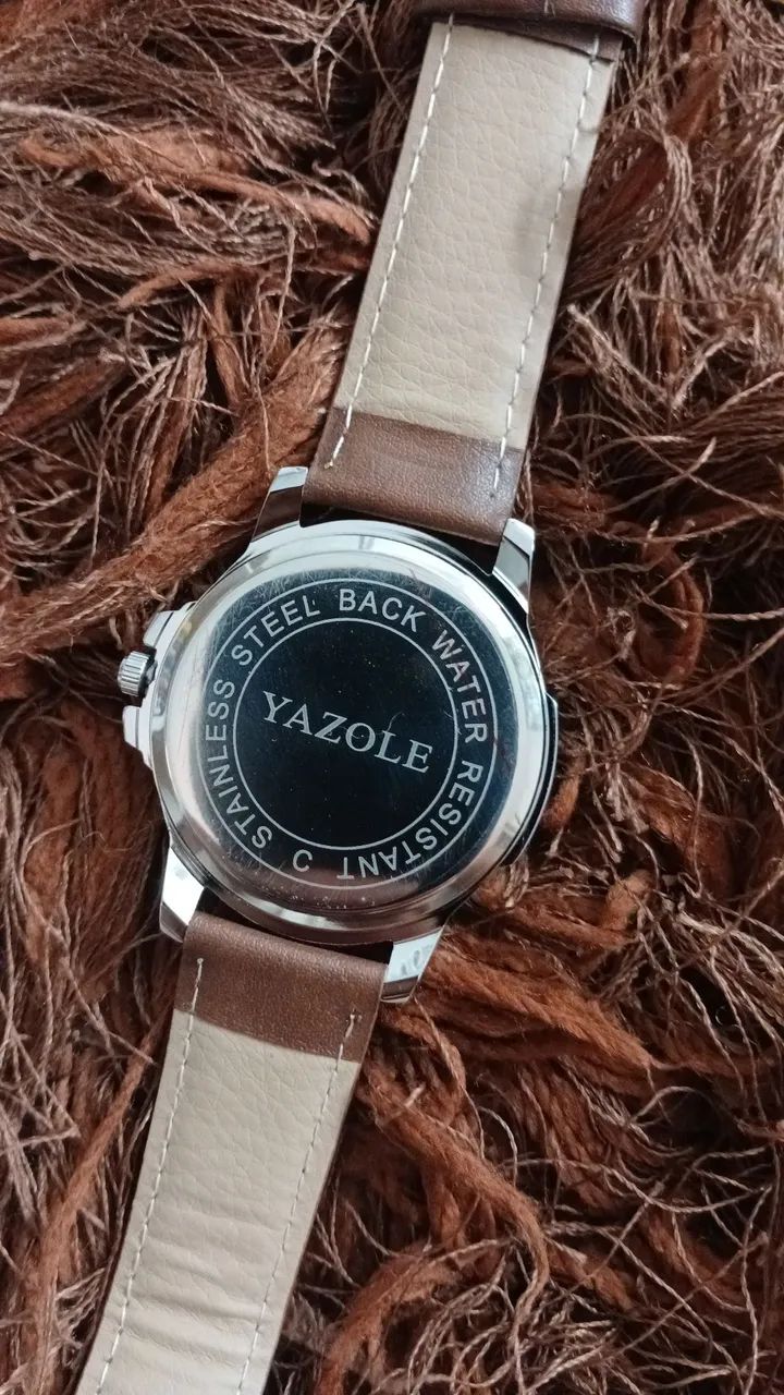 Relógio couro yazole - Foto 4