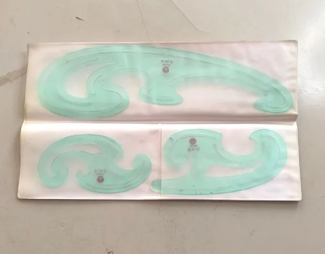 Kit de gabaritos da marca Trident para desenhos artísticos - Foto 5