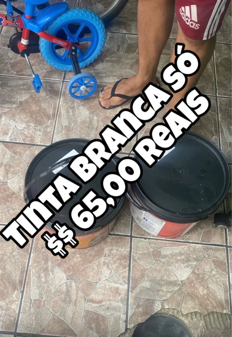 Tinta látex acrílica fosca sem cheiro elimina o mofo só $$$ 65,00 reais preço de fábrica  - Foto 3