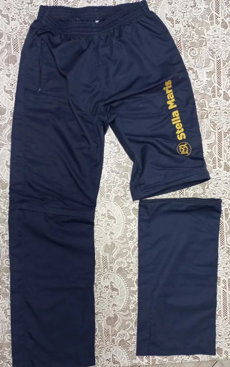 1 CALÇA/BERMUDA DE UNIFORME COLÉGIO STELLA MARIS (CURITIBA) FUNDAMENTAL II (AZUL)