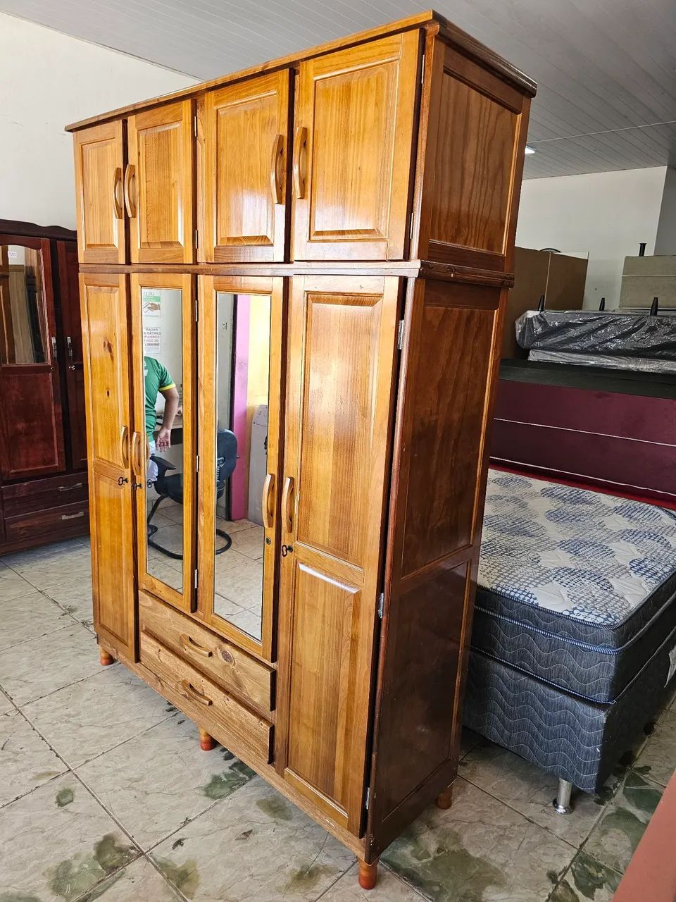 Guarda roupa usado de pinho  - Foto 4