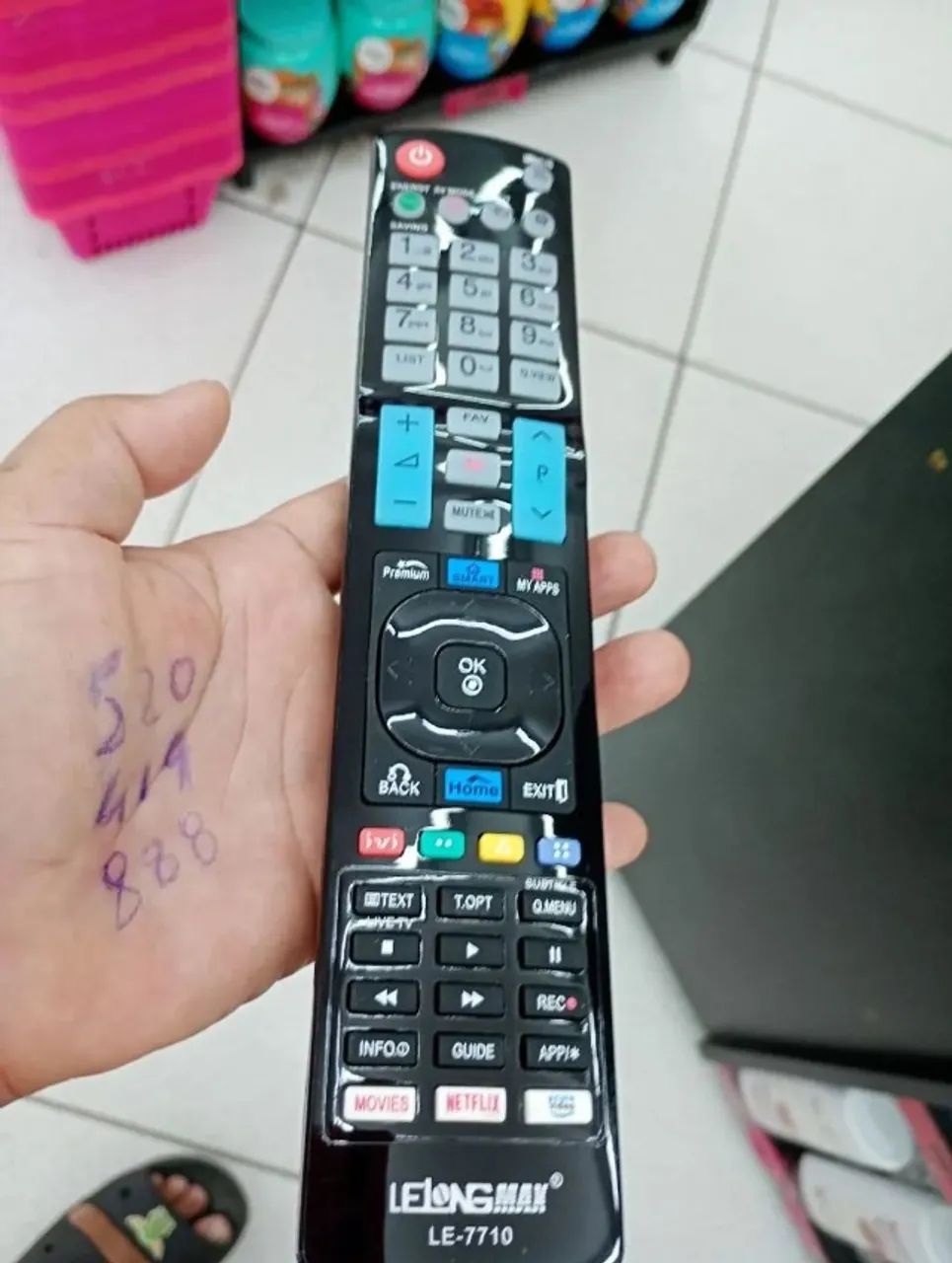 Controle Remoto Para TV Lcd/Led Universal LG Lcd LE-7710