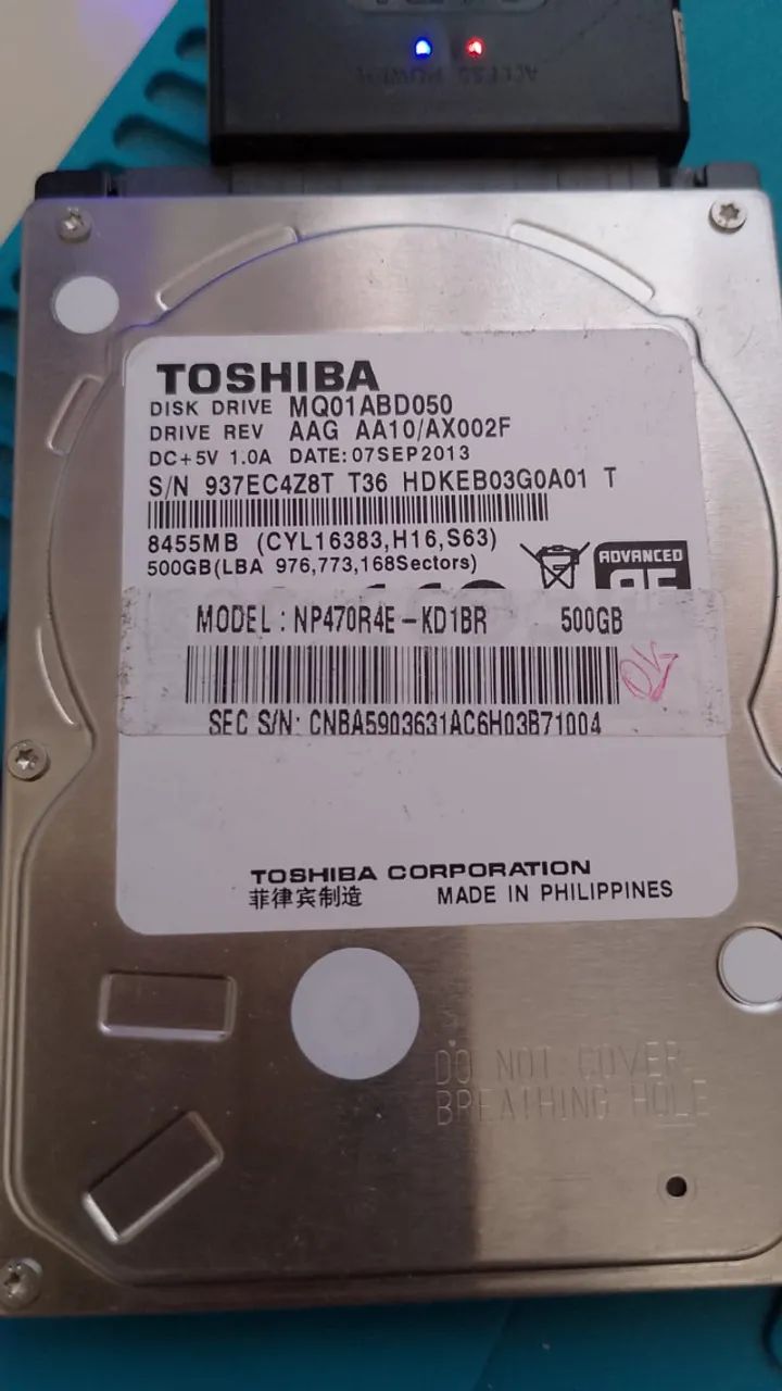 HD NOTEBOOK 500GB