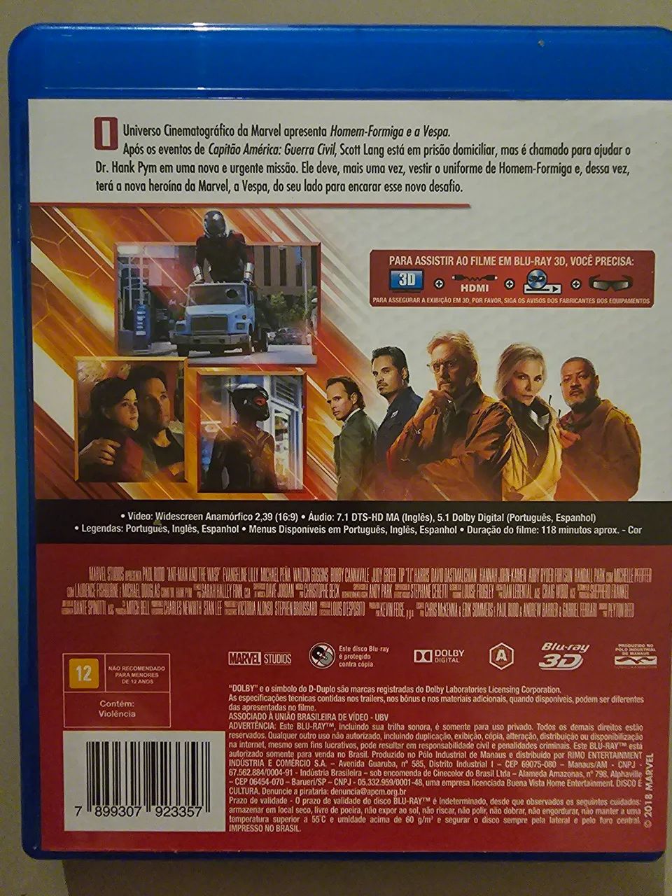 Blu-ray 3D Homem-Formiga e a Vespa Original - Marvel - Foto 2
