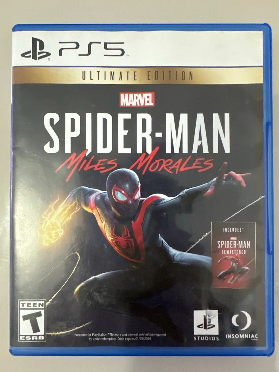Jogo de Ps5 Spiderman Miles Morales