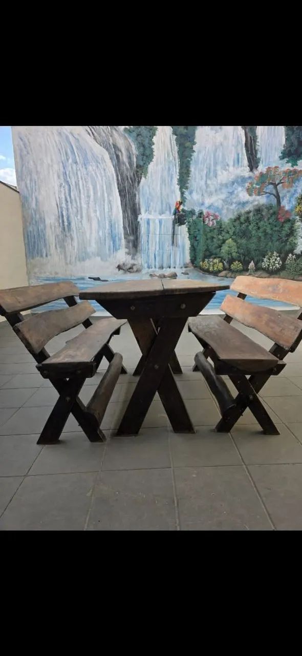 MESA RÚSTICA 1,30 X 0,80 - Foto 2
