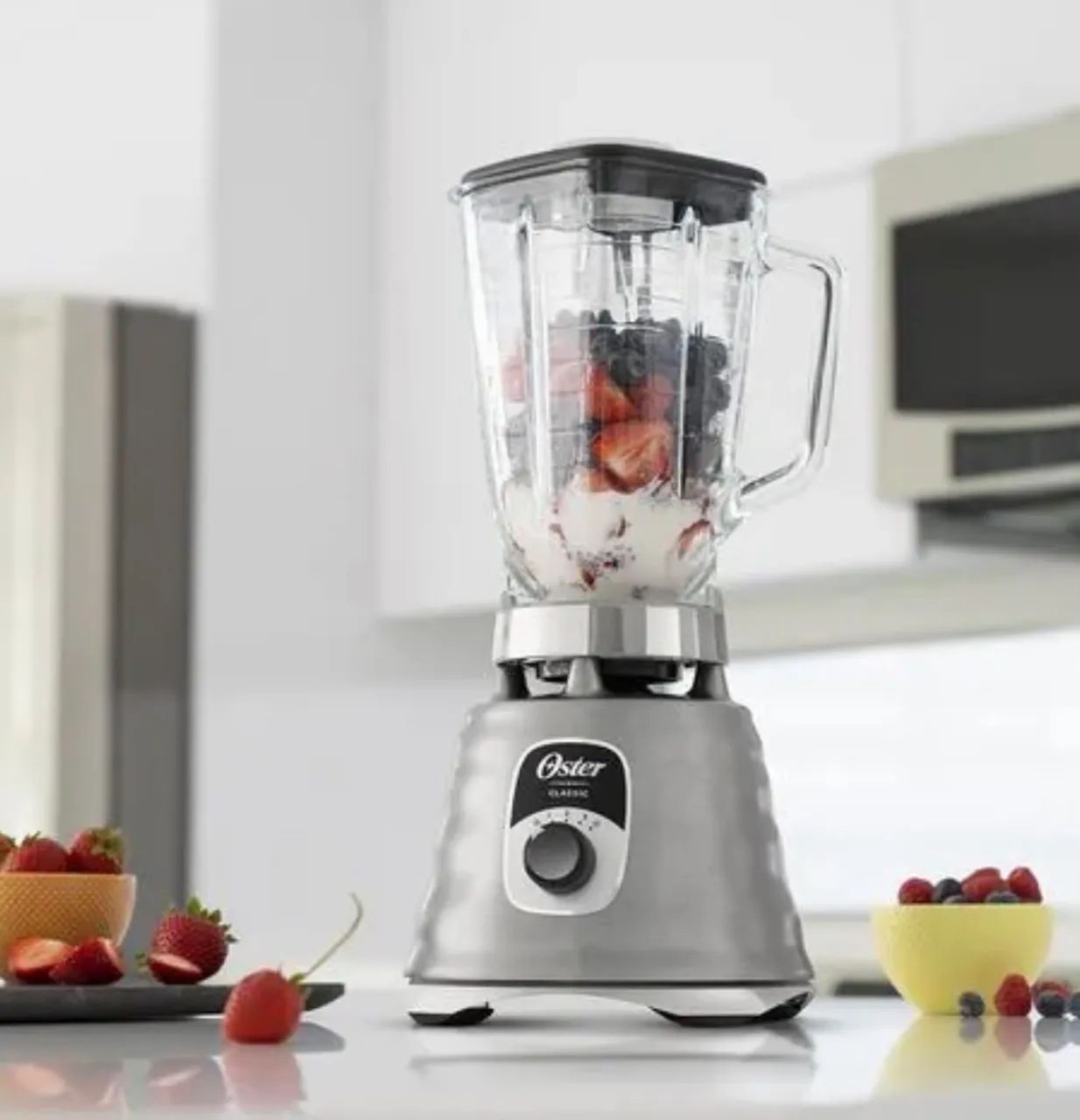 Liquidificador New Osterizer 1,25l clássico aço escovado na caixa nunca utilizado Oster