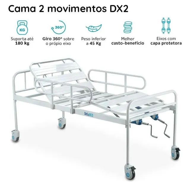 Cama Hospitalar 2 Mvimentos DX2 Dellamed - Foto 4
