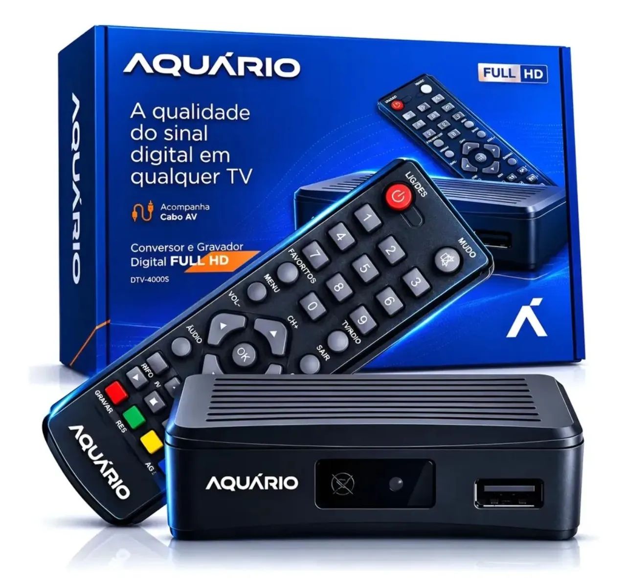Conversor Digital Full HD Aquário - Promoção 