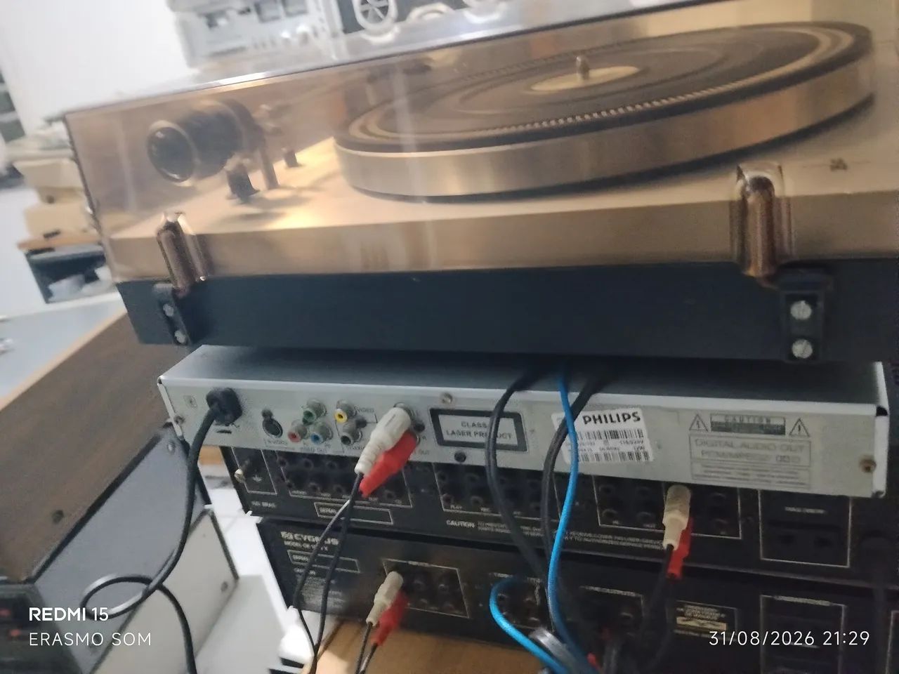 Toca disco Philips geleia 312 - Foto 3