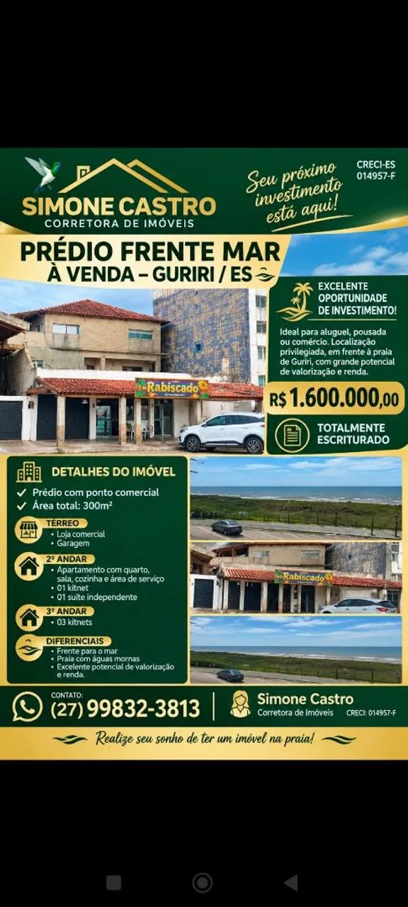 Vendo prédio em frente a praia ? de Guriri 