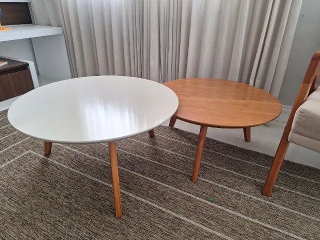 Poltronas sala + Mesa de centro dupla + puff  - Foto 4