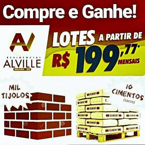 Lotes em Indiara - Construa HOJE! Parcelas 199
