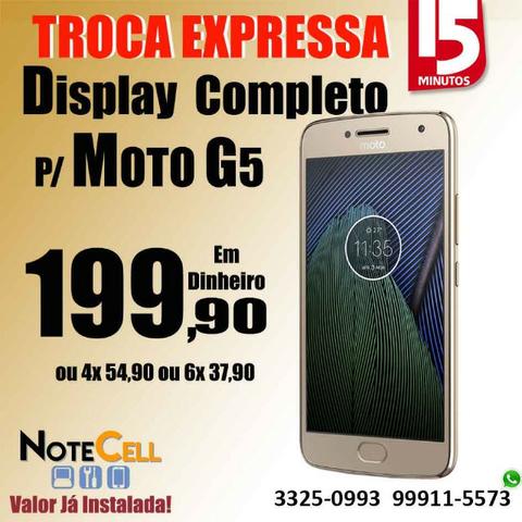 Tela para Moto G5 ( Display LCD ) - Instalação Imediata
