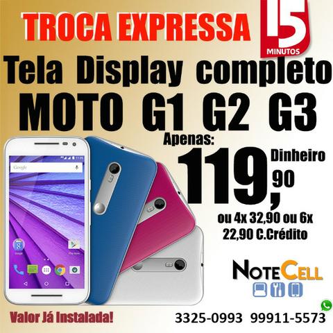 Tela do Moto G1 - Instalação Imediata