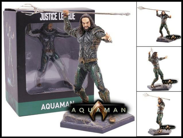 Boneco Estátua Aquaman 20cm Liga da Justiça!