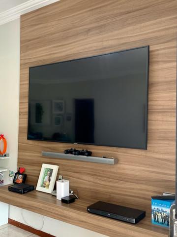 Painel de TV em madeira (2,16m X 1,95m) para TV's a partir de 40 polegadas - Foto 2