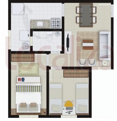 Alugo ou vendo Apartamento primeiro andar - 2/4 - Condomínio Central Park - Foto 9