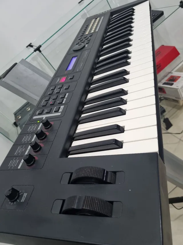 Piano de teclado infantil com suporte destacável, alto-falante