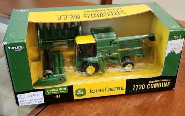 John deere store combine toy metal