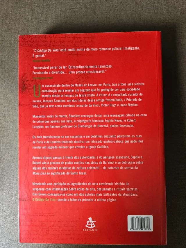 O Código Da Vinci - Dan Brown - Foto 2