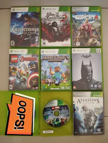 Xbox 360 Game Bundle or Game Lot Minecraft, Halo 3, Plants Vs Zombie,  Injustice