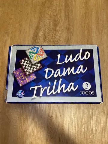 Jogo 3 em 1 Ludo, Dama e Trilha