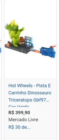 Pista Hot Wheels Ataque De Triceratops - Mattel - Gbf97