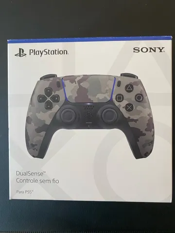 Controle Sem Fio Dualsense PlayStation 5 Cinza Camuflado