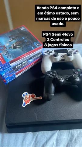 Ps4 Fat 2tb Usado + Dois Jogos Físicos Garantia E Nf